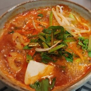 簡単！スンドゥブ★韓国風豆腐チゲスープ